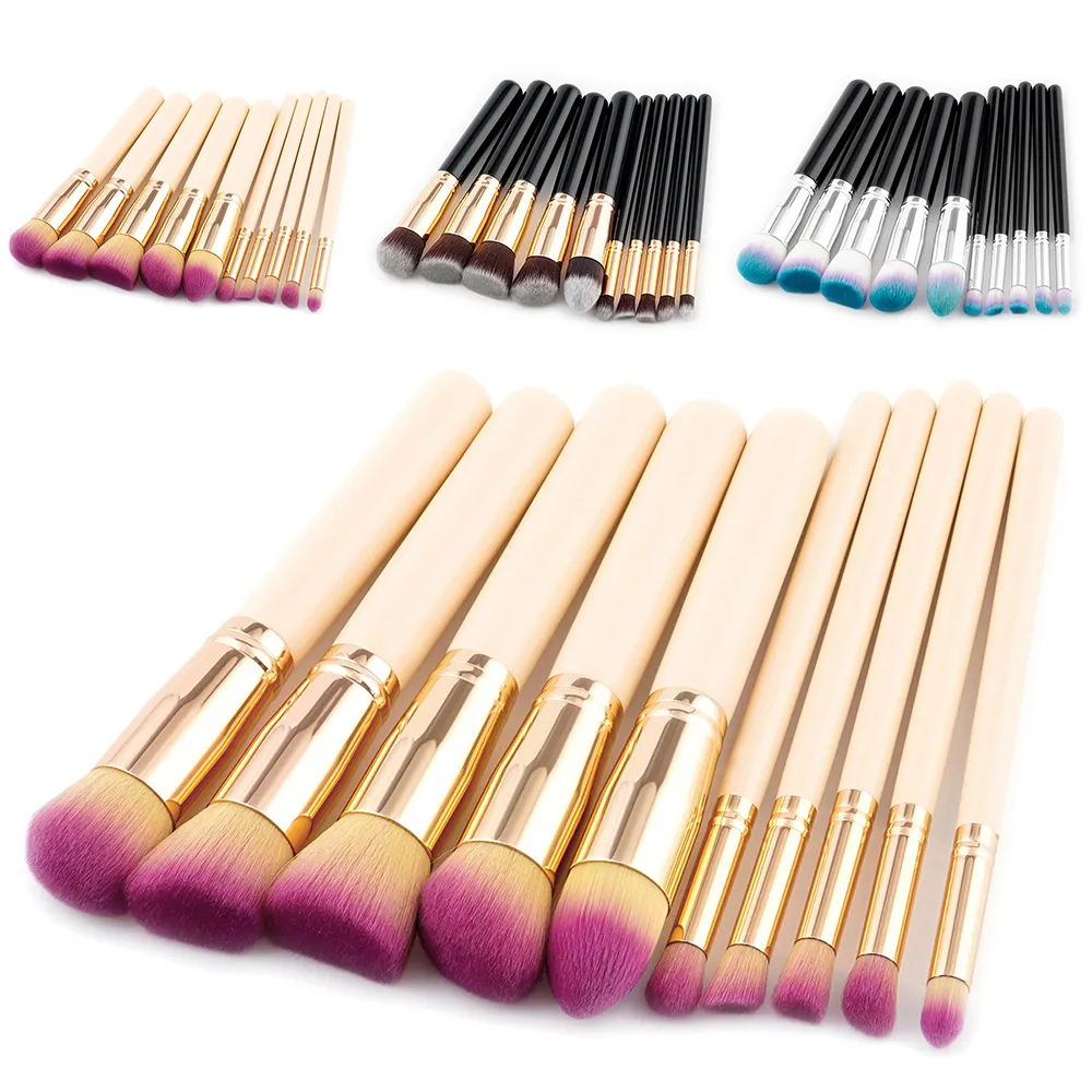 Professional Makeup Brushes Set Oblique Flat Head Foundation Blending