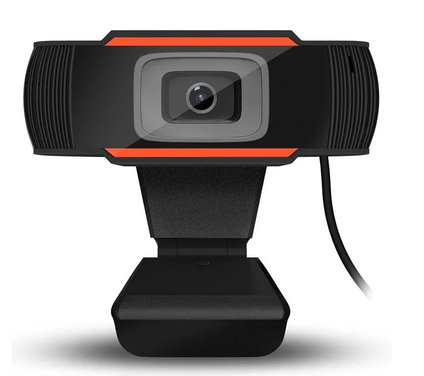 Webcam 480p Full HD Web Camera Streaming Video Live Broadcast med stereo digital mikrofon + Utsökt detaljhandelsförpackningslåda
