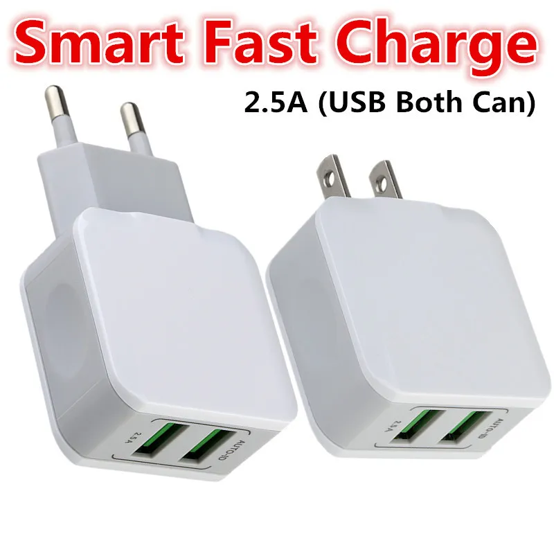 US Dual USB Carger 5 V 2.5A Smart Auto Zasilacz do iPhone 7 8 x Samsung S7 S8 Android Telefon Tablet PC