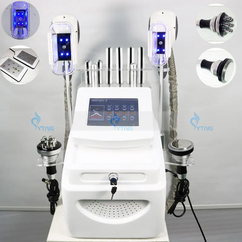 Multifunctional Cool Slimming Machine Fat Freezing RF 40K Ultrasonic Cavitation Fat Reduction Lipo Laser Body Sculpting Beauty Instrument