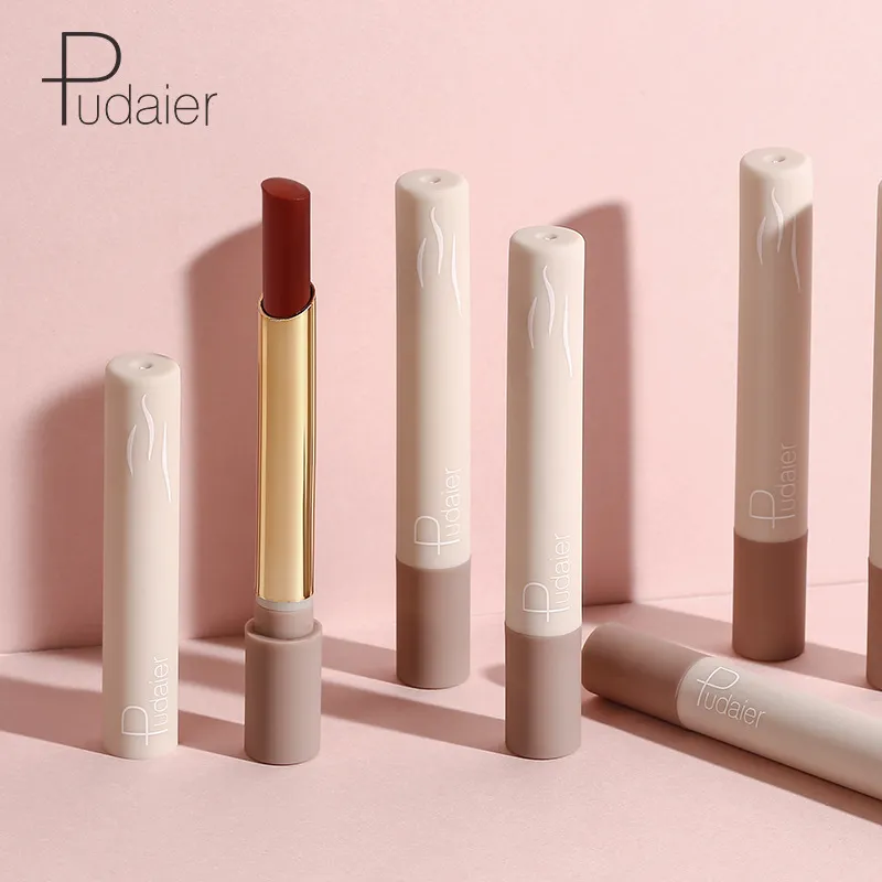 Pudaier 16 couleurs mat rouge à lèvres maquillage longue durée étanche brillant à lèvres cadeaux pour les femmes beauté cosmétique maquillaje