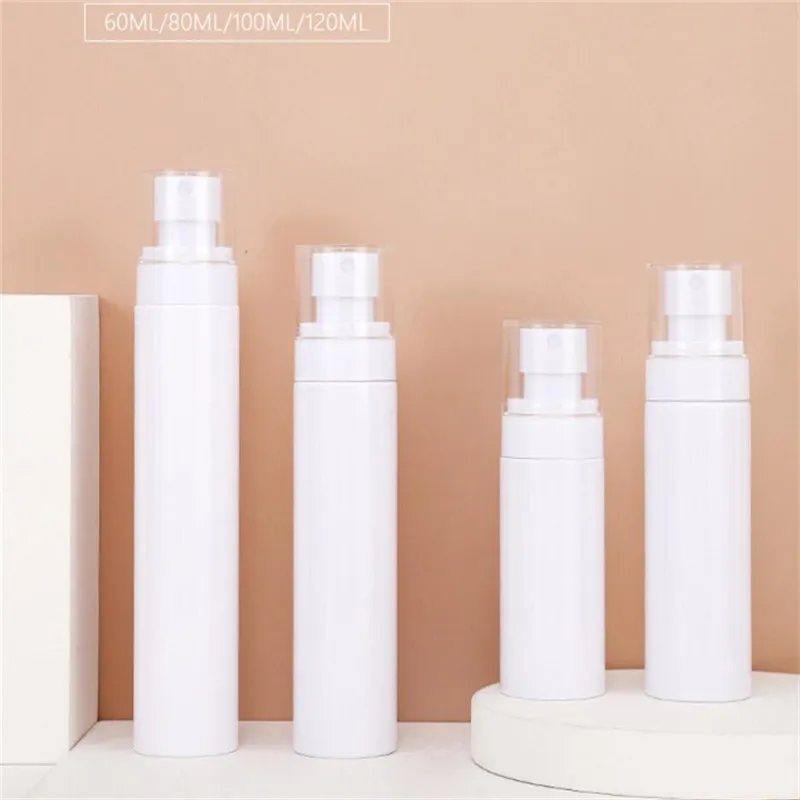 60ml 80ml 100ml 120ml Empty Spray Bottle Plastic Lotion Pump Bottles Refillable Cosmetic Containers Spray Atomizer Bottle for Travel