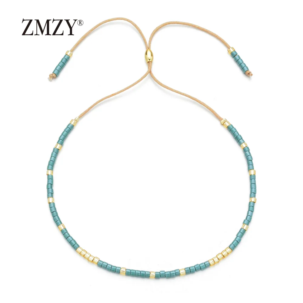 ZMZY Boho Multicolor Miyuki Bracelets for Women Cute Mini Delica  Bracelet Jewelry Adjustable Rope Chain Bracelet Femme