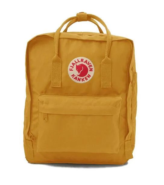 Real Men Women Fjallraven Kanken Backpack Blue Red Waterproof