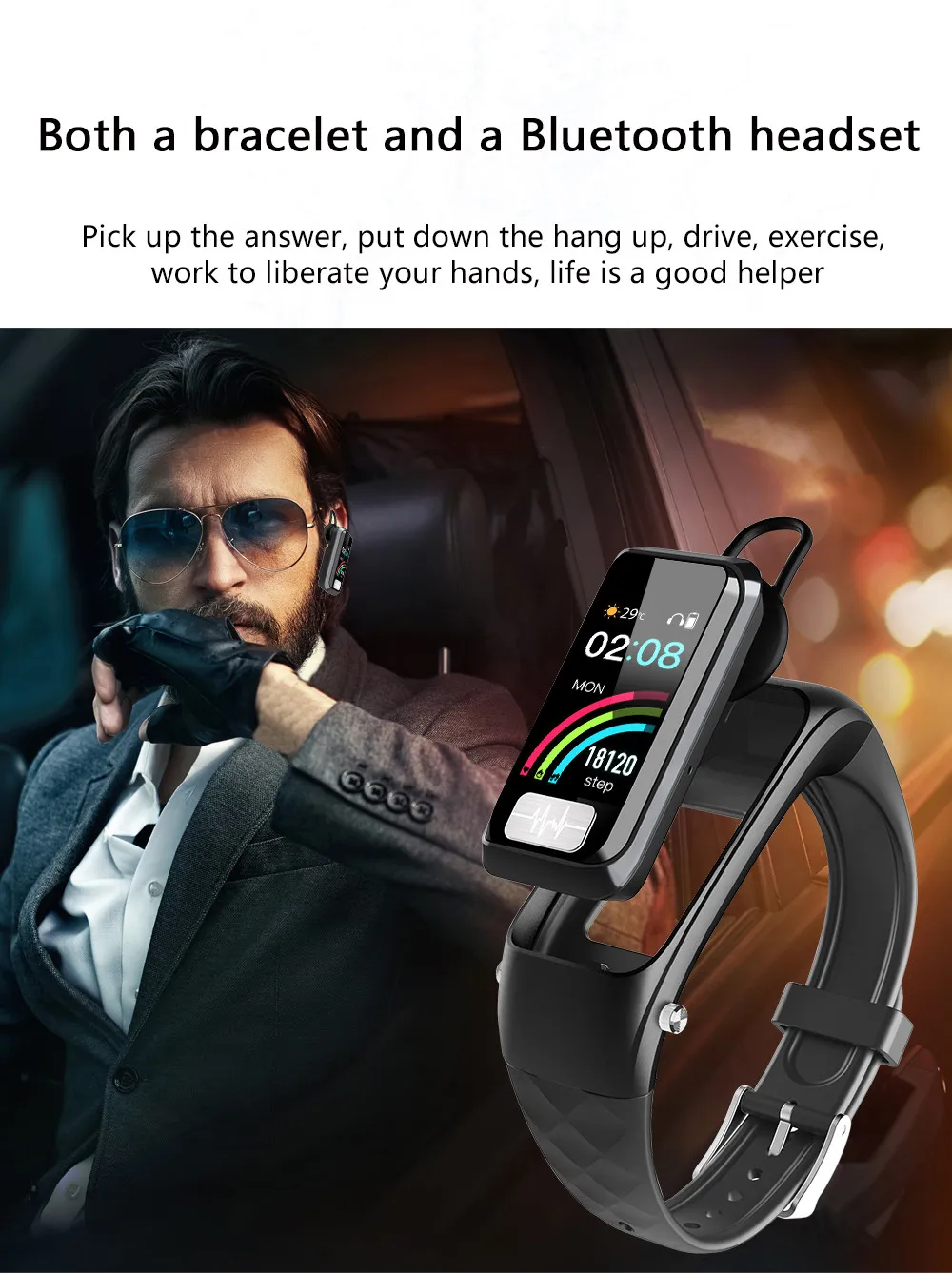 ECG PPG Smart Wristband With Bluetooth Earphone Headset Professional Heart Rate Monitor Sports Tracker Smart Watch Answer Call From Nice co ltd 136.09 DHgate.Com