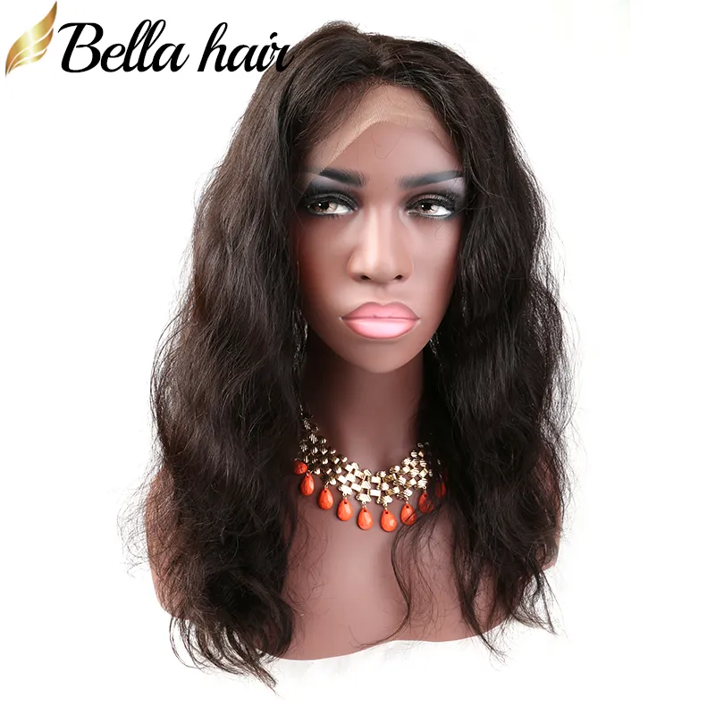 Brazilian Hair 360 Closure Lace Frontals Only Body Wave Full Lace Pre Plucked with Baby Hair 100% Human Remy Virgin Natural Black 22x4x2 BELLA HAIR Slay SALE