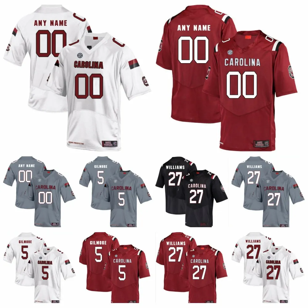 Custom South Carolina Gamecock Jersey 1 Deebo Samuel 19 Jake Bentley 7