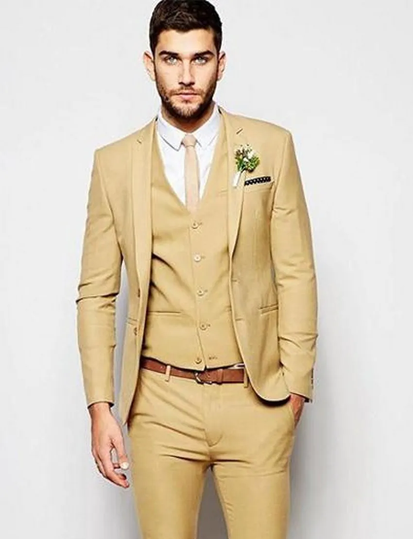 Jacket casamento smoking Moda Festa Homens Prom Slim Fit Noivo Smoking Notch lapela Groomsman Blazer 3 peça Suit (Jacket + Calças + Tie + Vest) 2886