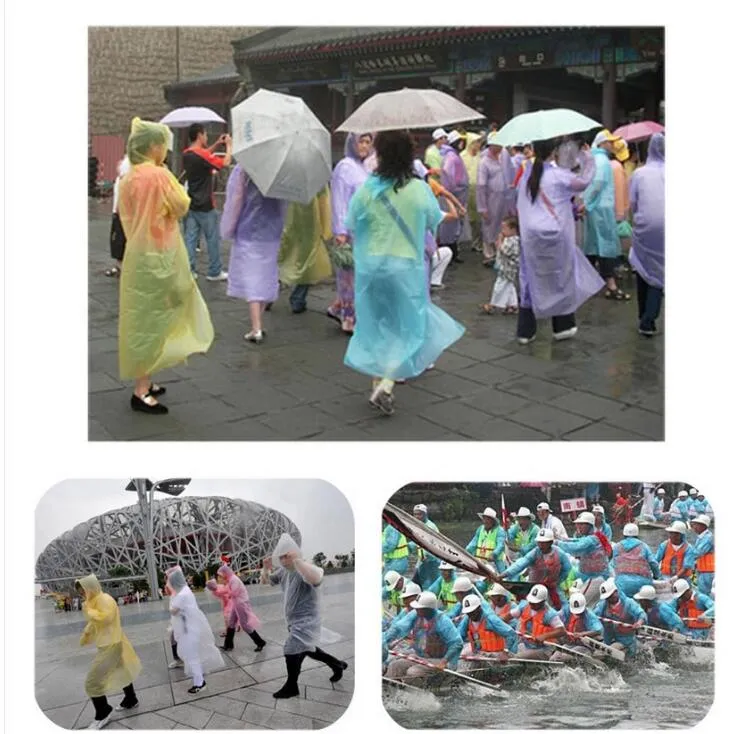 Impermeabile una tantum Fashion Hot monouso Rainwear Poncho Travel Rain Coat Rain Wear Travel Rain Coats OOA7005-6