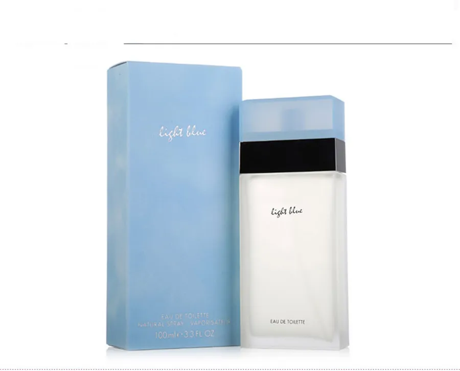 Nouveau parfum de parfum pour femme parfum bleu clair femme 100 ml de parfum pulvérisation durable frangrance Ship9804399