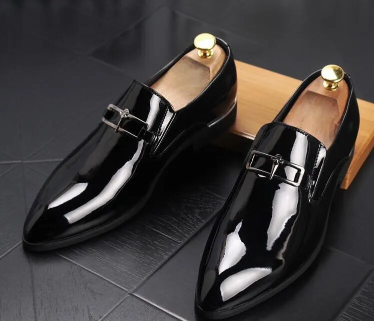 Mens Dress Leather Casual Driving Oxfords Shoes Mens Loafers Moccasins ...