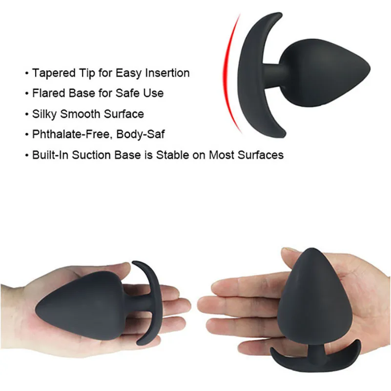 Big Silicone Butt Plug Huge Anal Plug for Men Unisex Large Male Anal Plug  Silicone Anal Sex Toy from Dhgate Anal Toys - price 21.6