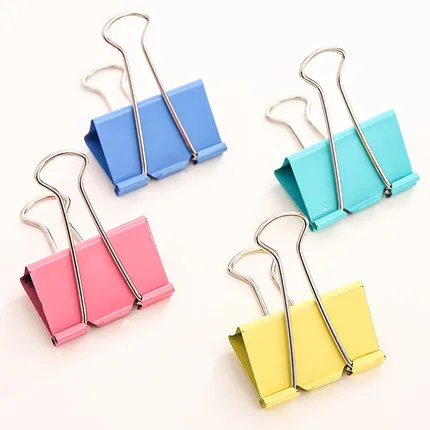 Stationery Binder Clips Paper  Metal Document Clips Stationery