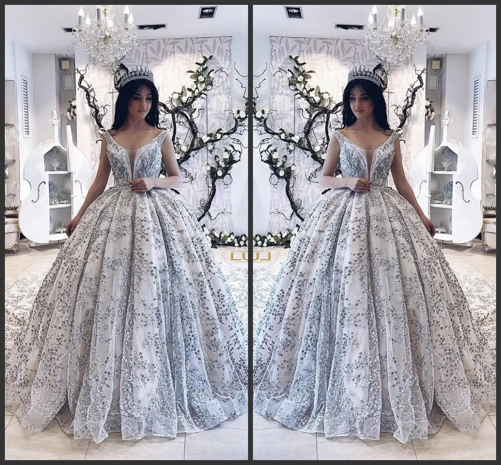 Luxury Lace Princess Sparkly Ballgown Wedding Dress 2019 Summer Collection From Hellobuyerh 182.92 DHgate.Com