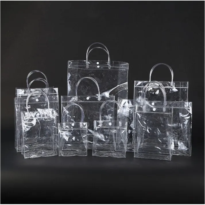 New Fashion PVC Women Clear Bag Trasparente Tote Design Cosmetic Spalla Hangbags Borse di stoccaggio per il lavoro Stadio approvato