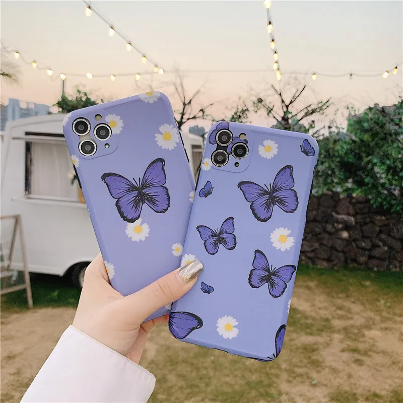 iPhone 11 Case Clear Butterfly Phone Case for