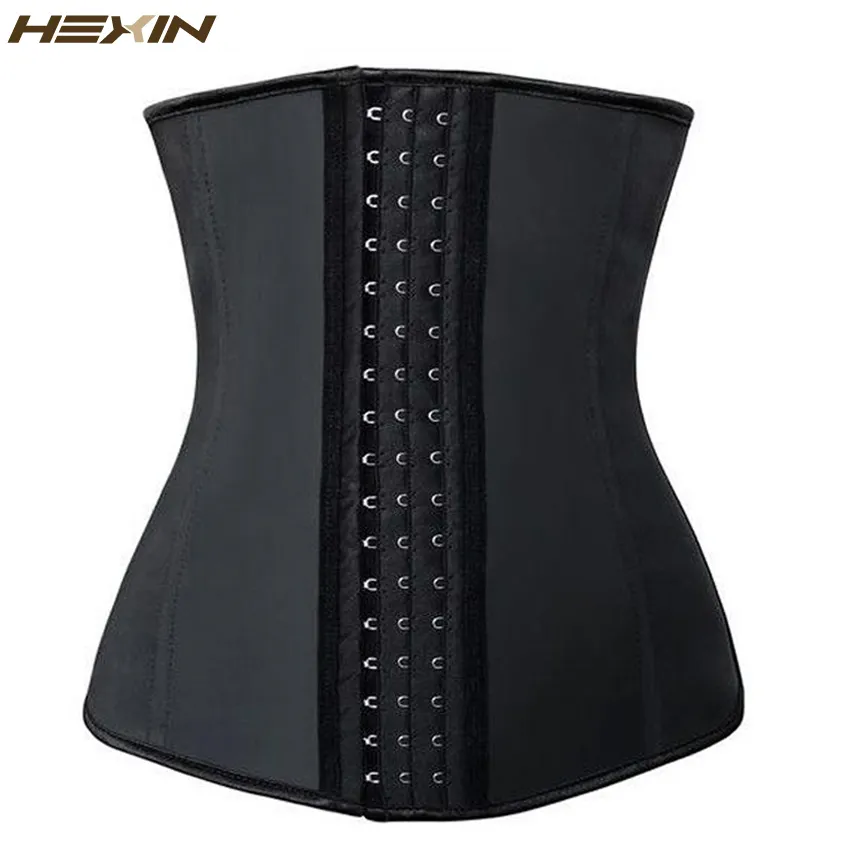 HEXIN 4 Steel Boned Latex Waist Cincher Body Shaper Slim Girdle Belt  Underbust Women Shapewear Waist Trainer CorsetT191005 From Shen8416, $15.72