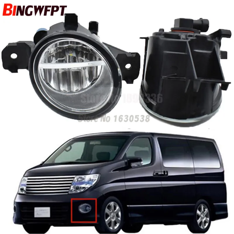 2st dimma lampa montering LED dimljus halogenlampa för Nissan Teana Micra 4 Dualis Elgrand Bluebird presage Fuga Geniss 2002-2015