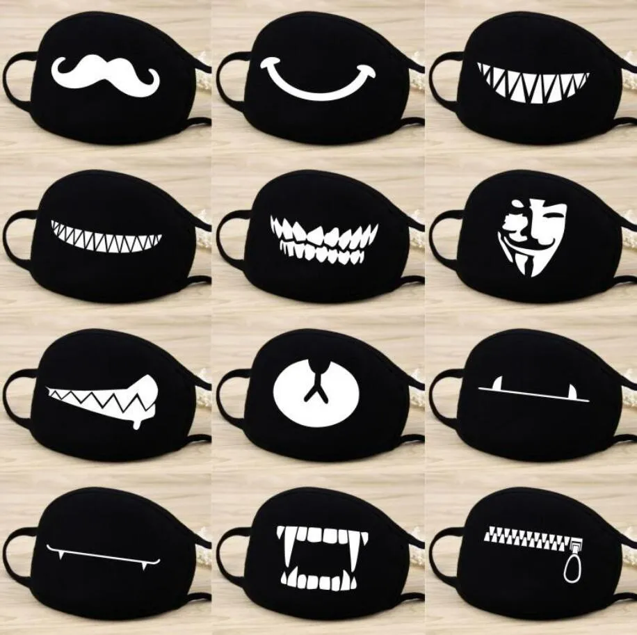 Cotton Dustproof Face Boca Máscara Anime Dos Desenhos Animados Kpop Sorte  Urso Mulheres Homens Muffle Face Boca Máscaras GD54 De $436,21