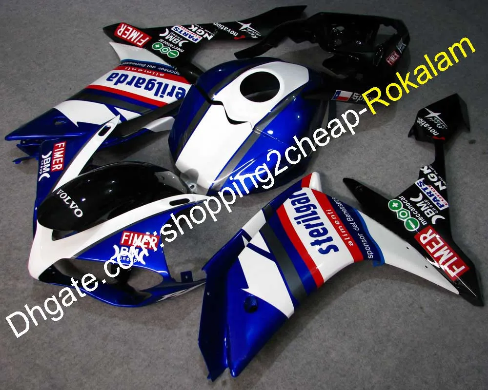 YZF-R1 08 07 YZF1000 Set carenatura completa moto per Yamaha YZF R1 2008 2007 Ricambi kit moto aftermarket (stampaggio ad iniezione)