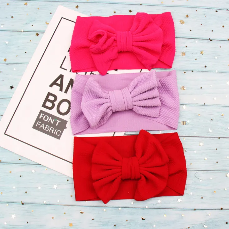 Cute Baby Girls Archi fasce per capelli boutique grandi fiocchi Accessori per capelli principessa per bambini Bambini Bowknot fasce per capelli ragazza copricapo elastico fai da te Y2933