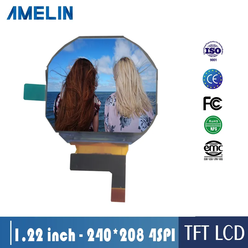 1,22 tum TFT LCD 240 * 208 Resolution 4Spi Interface LCD Display