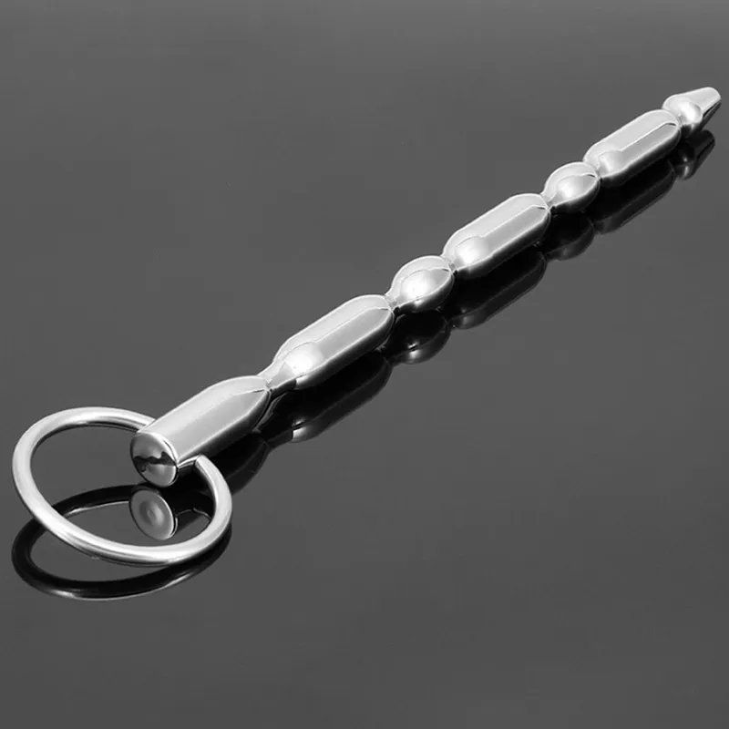 175 mm Pene Masculino Insertar Cuentas Tapón Uretral Dilatadores Uretrales de Acero Inoxidable Varilla Sonadora Polla Masturbador Adulto SM Juguetes Sexuales Productos