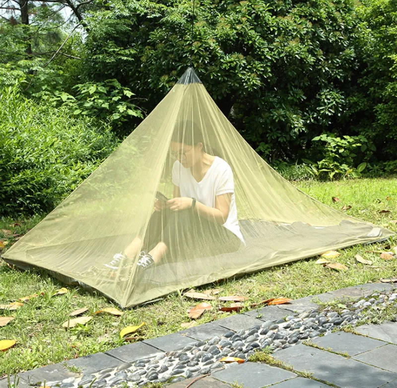超軽量蚊帳テント 屋外キャンプ、ハイキング、釣りサバイバルキット用