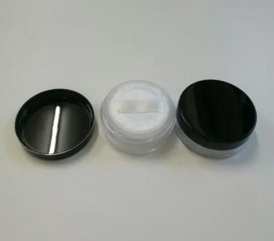 100 sztuk Plastikowy 20 ml Pusty Kompaktowy Case do Proszek Mineralny, Wyczyść makijaż Kompaktowy Przypadki Hurtownie, Pusty Słoik proszkowy 20G