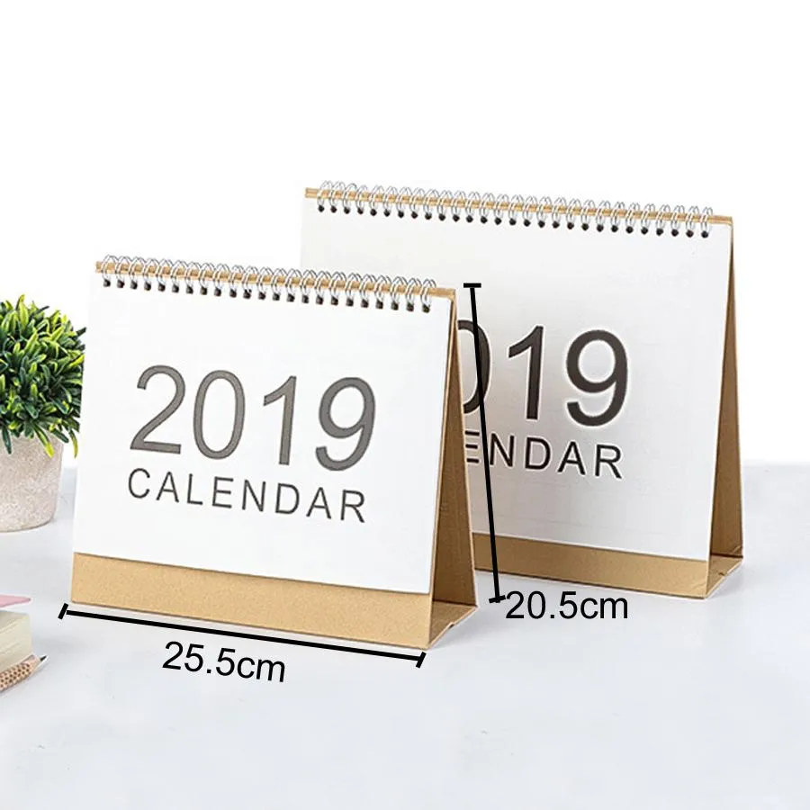 Partihandelskontor Skrivbord Vit Stativ Enkel Stor Storlek Kalender 2019 Skrivbar Veckoplanerare Månadslista Planera Daglig Kalender DH0645