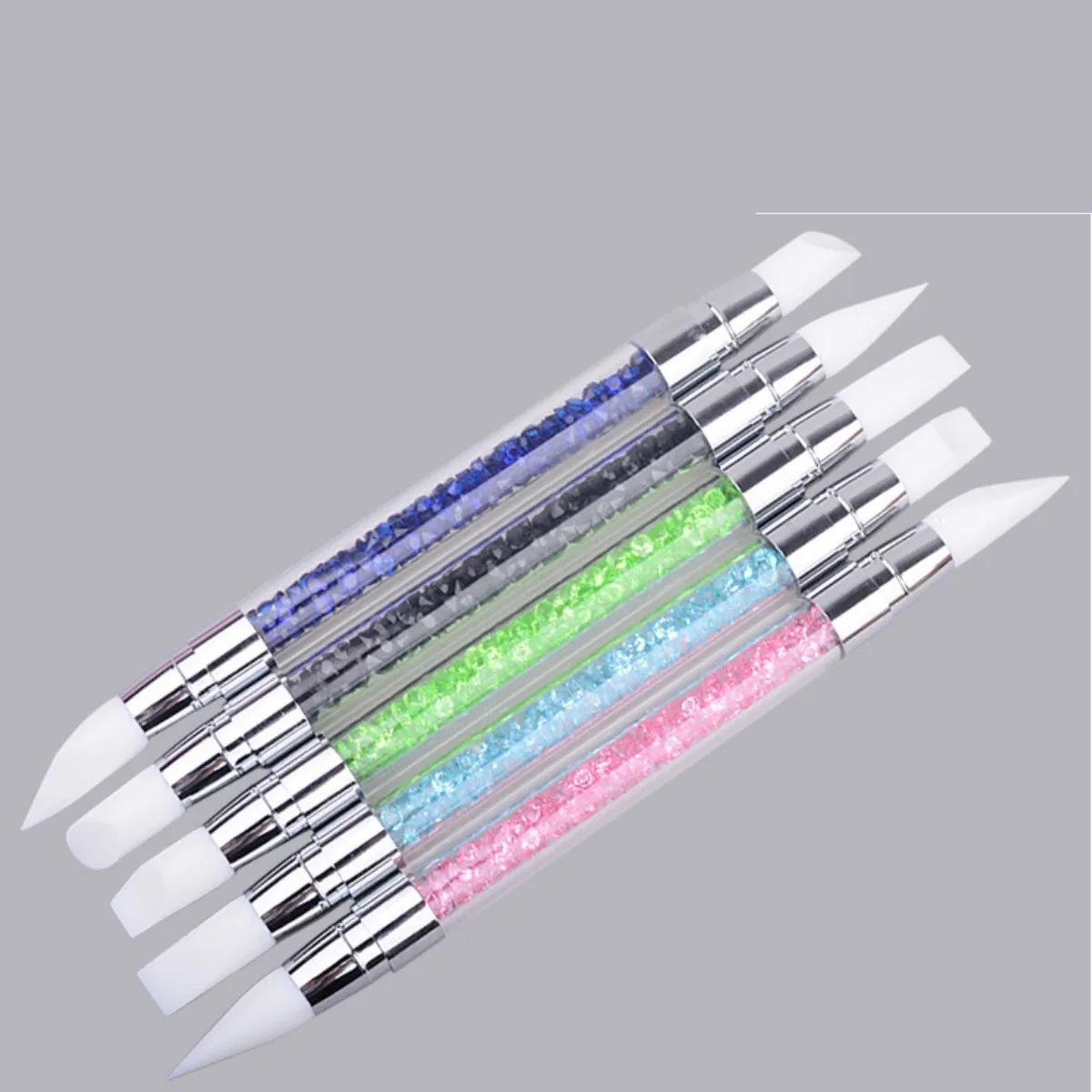 Canetinhas Glitter Nail Art Striper 24pcs/lot 2-Way Nail Color Pen Brush Nail  Polish Set coloridas - AliExpress