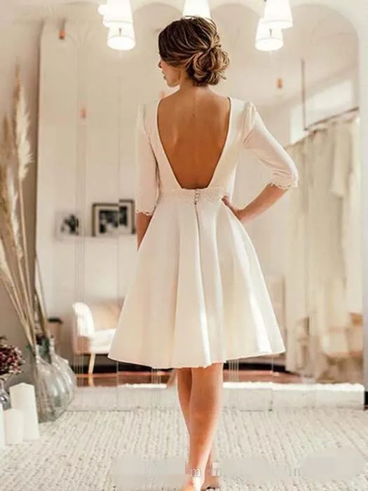 Stunning 2020 Beach Wedding Dress With Long Sleeves Backless
