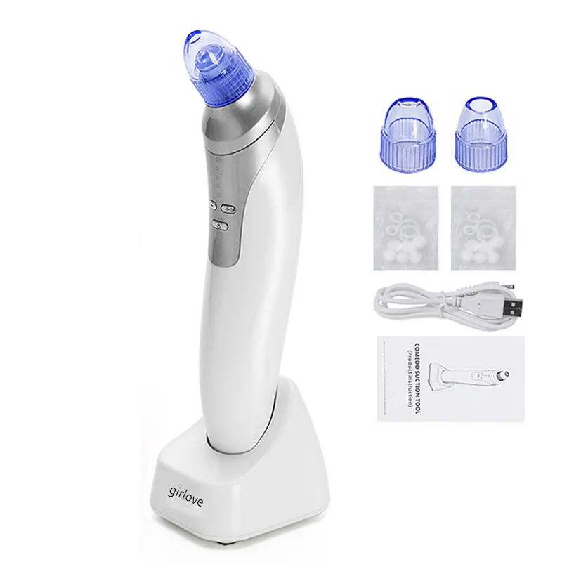 Máquina de succión al vacío de espinillas USB, microdermoabrasión, eliminador de espinillas, limpieza de poros, exfoliación de la piel, dermoabrasión de diamante