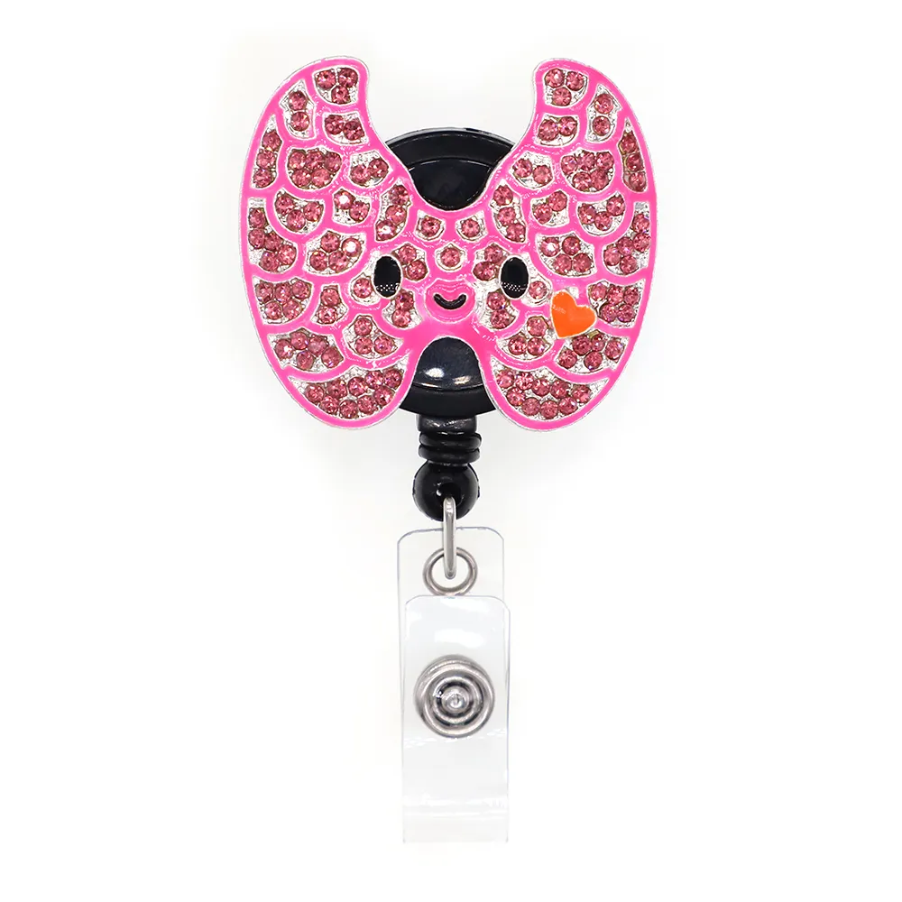 Cute Rhinestone Clover Mini Receipt Paper Flip Flop Badge Reel Retractable  ID Holder For Nurses, Doctors, Hospital Students //10ppches From  Fashion882, $3.7
