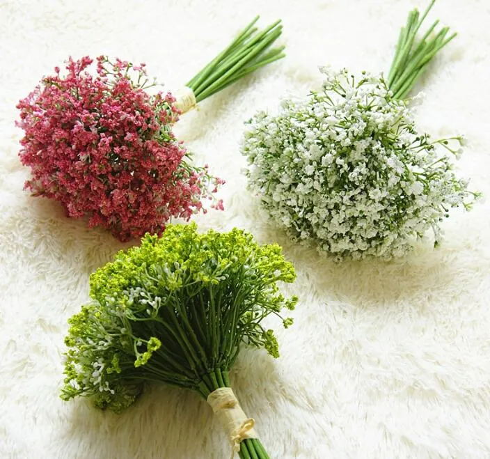 Produkcja Dostawy Sztuczne Kwiaty Dziecko Oddech Bride Bukiety Bukiet Babysbreath Bukiet Dla Dekoracji Ślubnych Gypsophila Bukiet Kwiaty