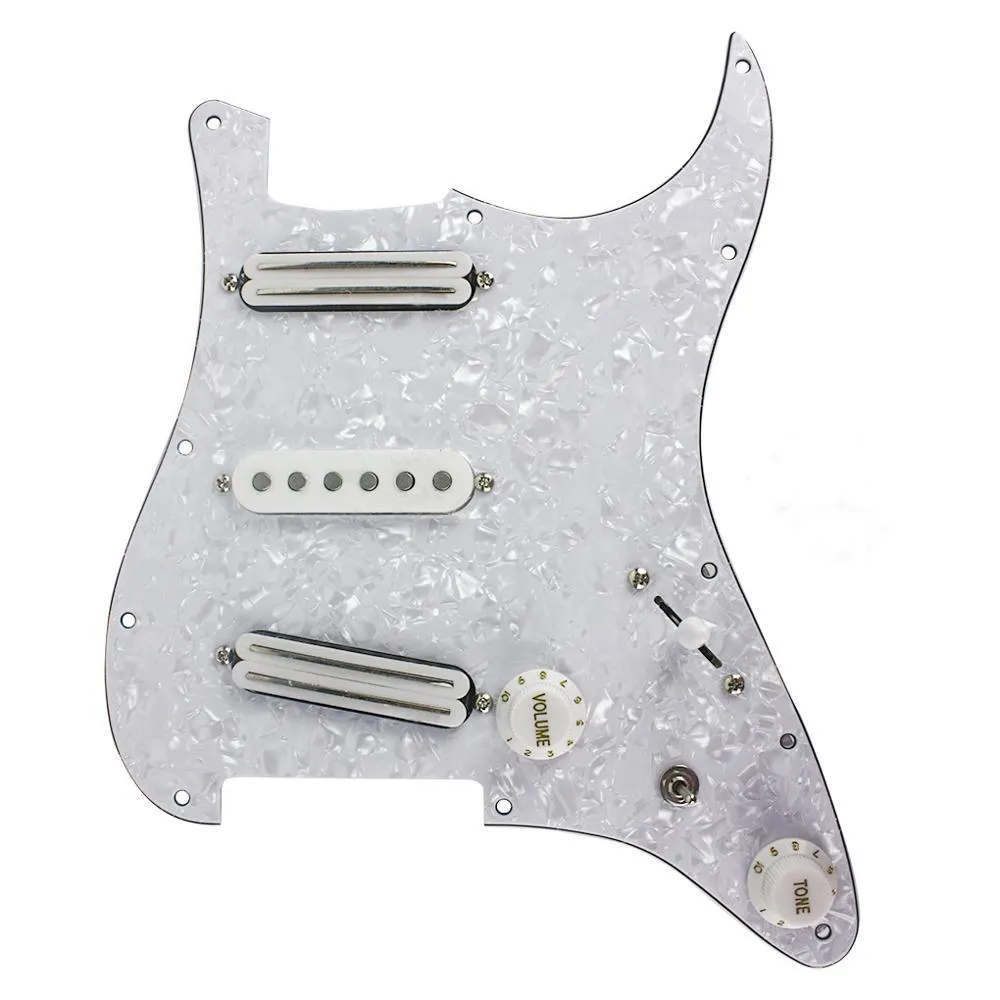 ギターピックアップSSSアルニコ5デュアルレールシングルコイルピックアップギターアクセサリーギターピックガードセントスタイルギターに適しています