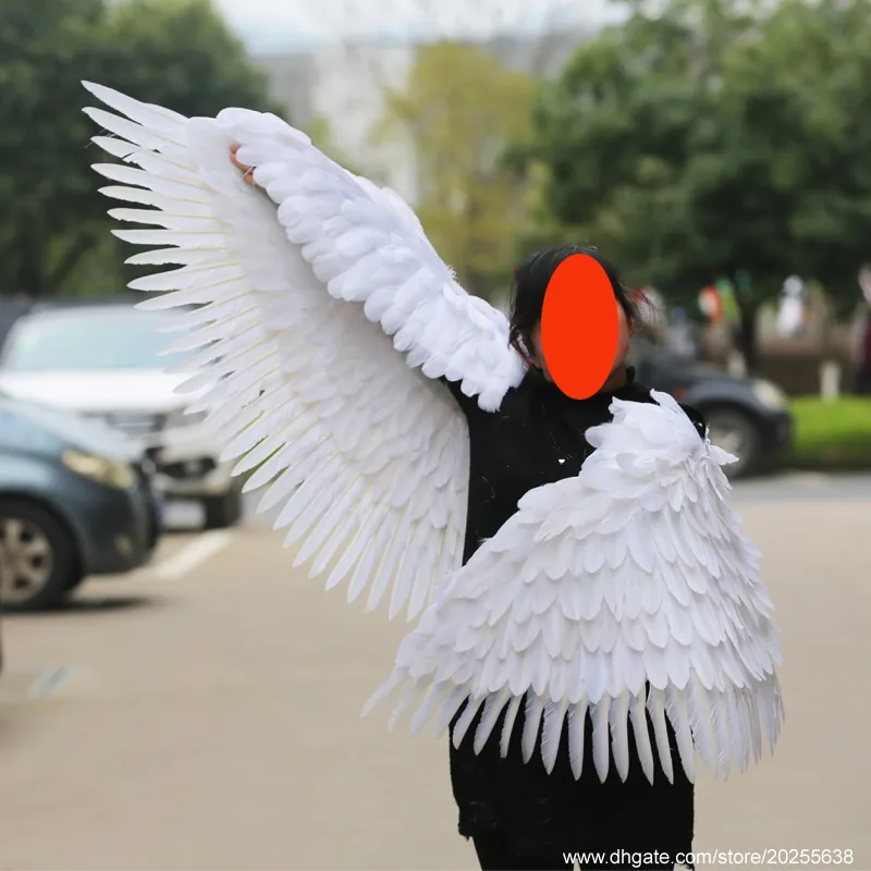 White Feather Angel Wings For 2024 Cosplay, Halloween White Feather Angel Wings For 2024 Cosplay, Halloween