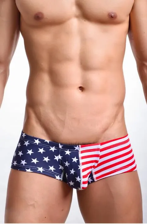 Os fundos planos dos homens novos para o comércio externo europeu e americano em 2019 Sexy Flag Printed Flag Flat Bottoms