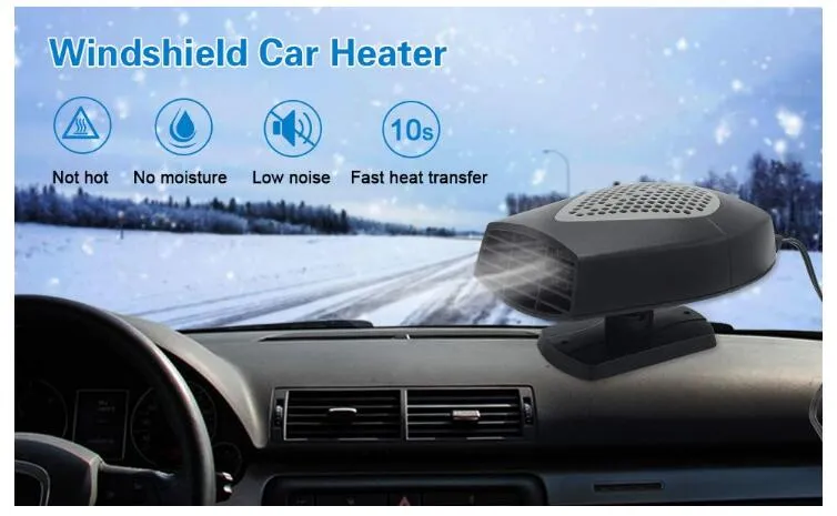chauffage de voiture dégivreur chauffage de voiture ventilateur de voiture  chauffage rapide désembuage 12V-150W 