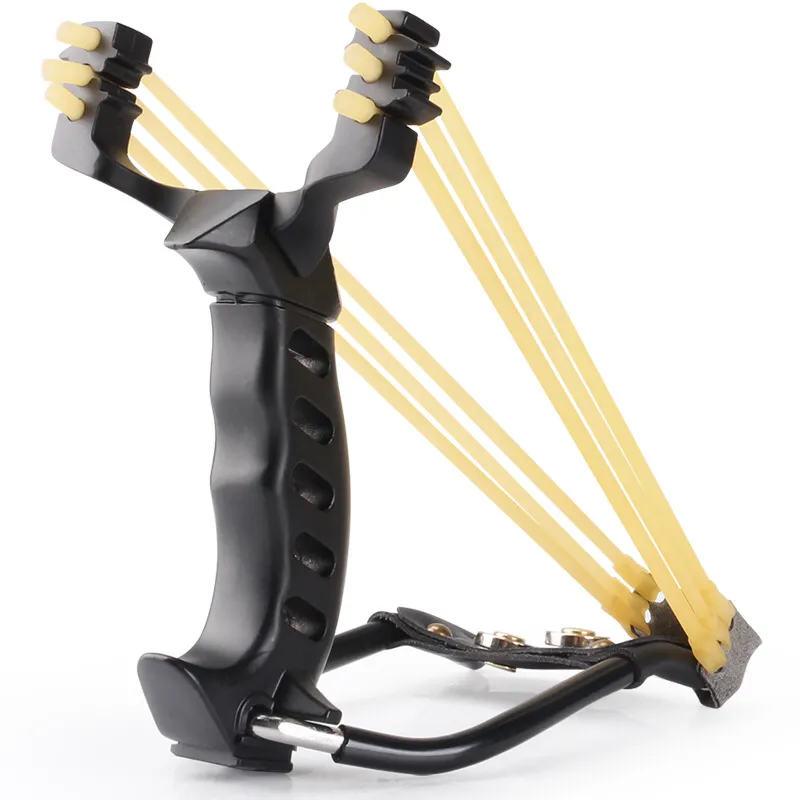 Black Slingshot Sling Shot Aluminium Alloy Bow Catapult Game Hunting  Stainless Steel Slingshot Fishing Compound Bow Archery From Zhangtan584,  $20.44