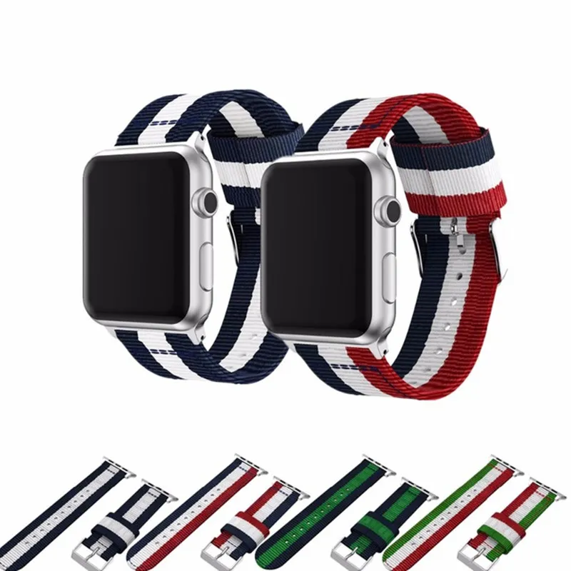 Replacement Nylon Strap For Apple Watch Series 1 2 3 4 iWatch Nylon Wristband Watchband