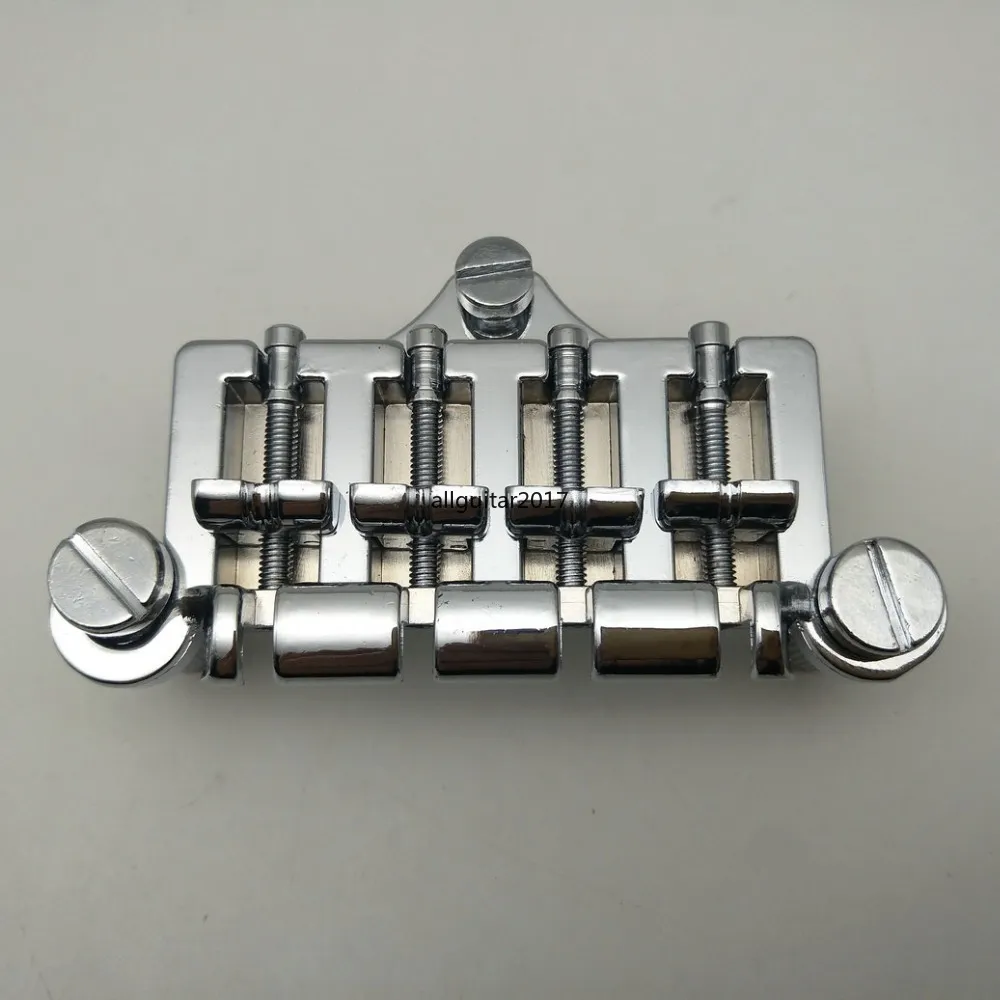 Korean Made Rare Chrome Electric Bass Vi Bridge Bridge Set With 4