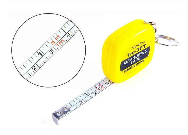 50 Pcs Functional Pocket Tape Measure Small Tape Measure Retractable  Digital Measuring Tape 3Ft