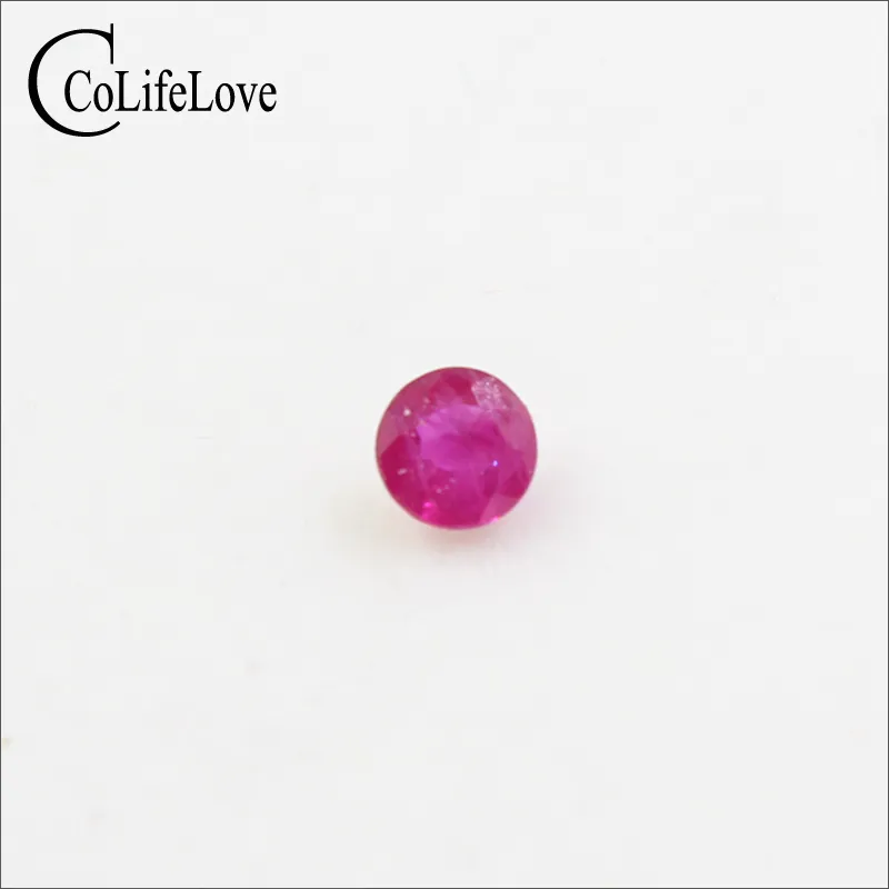 4mm round natural ruby loose gemstone for wedding engagement ring wholesale Africa ruby gemstone jewelry DIY