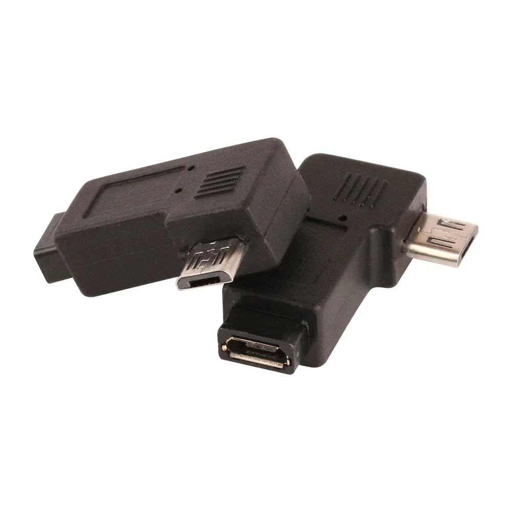 90 stopni lewe złącze kątowe w prawo USB 5PIN kobiet do mikro USB Male Data Data Sync Adapter Plug Converter