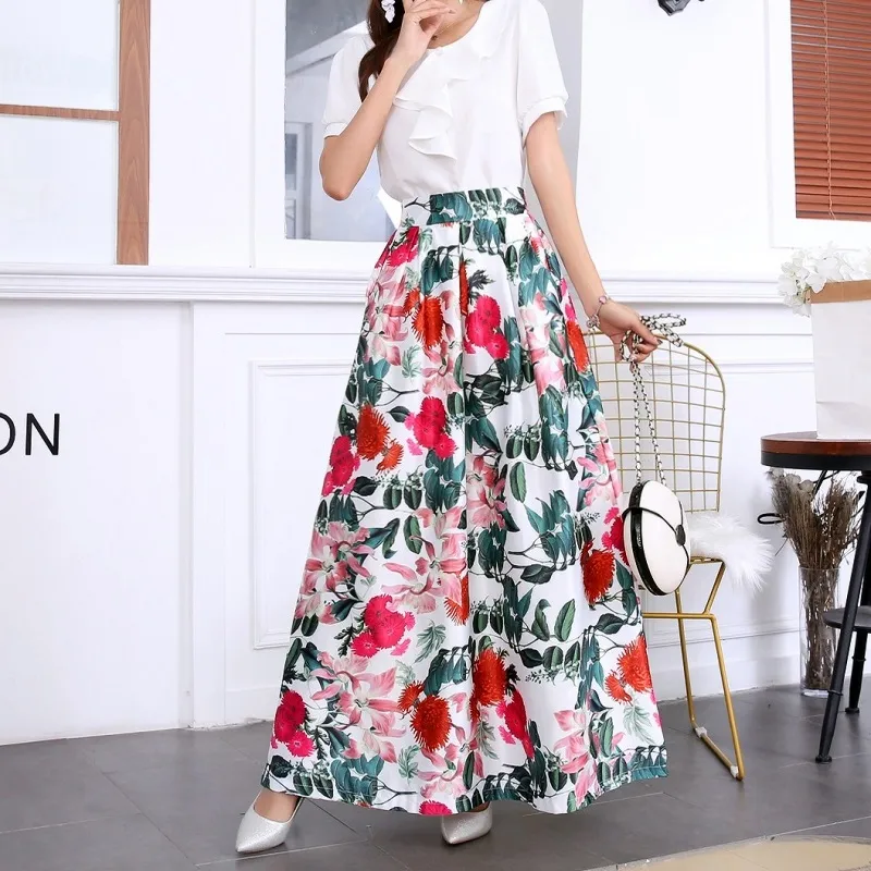 tal vez expandir Paseo Falda Larga De Cintura Alta Falda Larga De Las Mujeres Falda Floral Bohemia  Tallas Grandes Para Mujer Faldas Longitud Del Tobillo 2019 Moda De 12,75 €  | DHgate