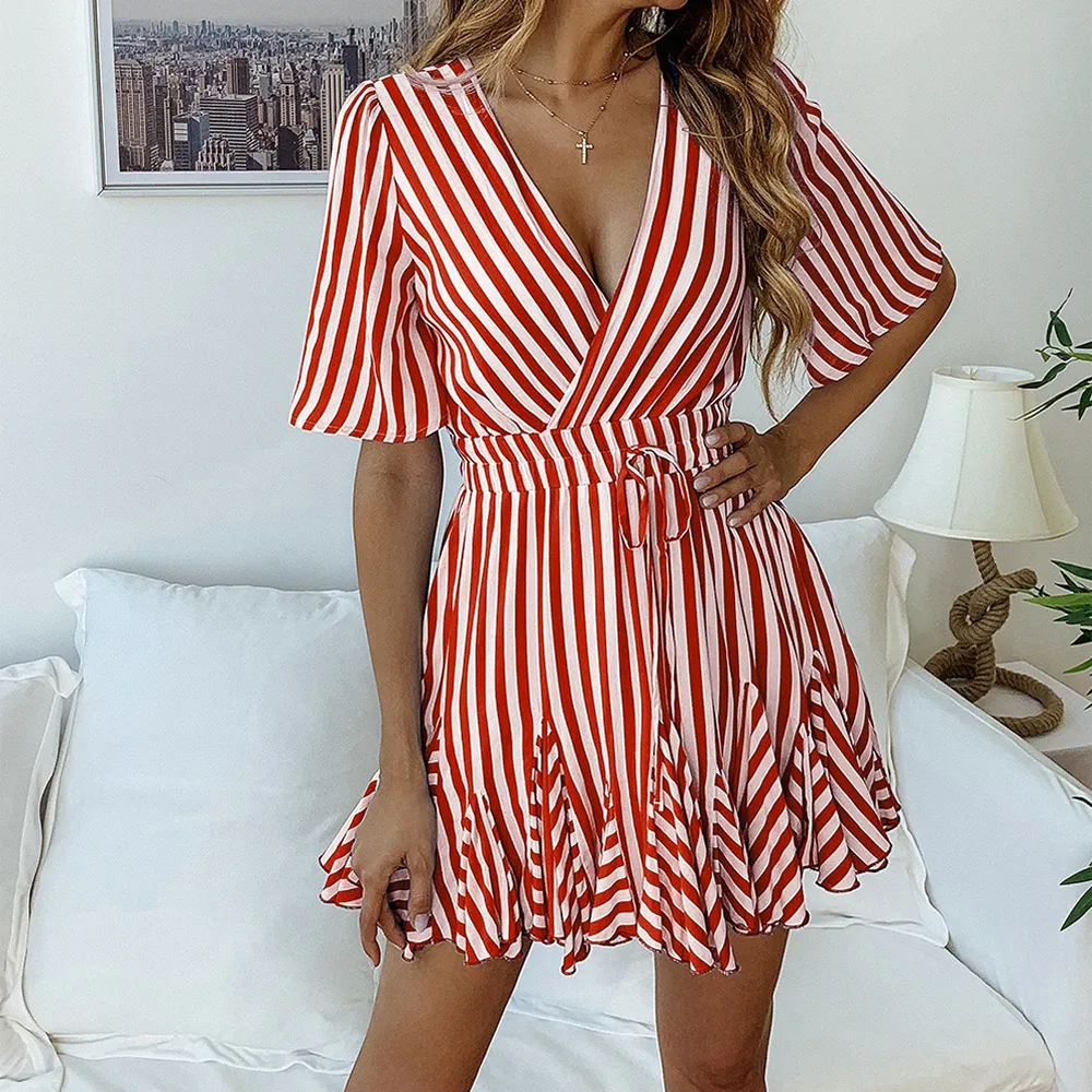 open lace back dress Quincy Mae Baby Retro Stripes Terry Dress
