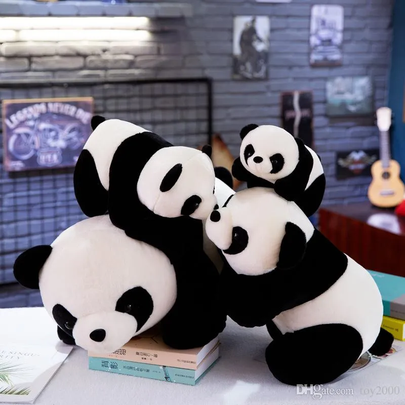 Yeni Moda Sevimli Panda Şekli Peluş Oyuncak Yumuşak Çocuk Dolması Hayvanlar Bebek Ev Dekorasyon Yeni Sevimli Çocuklar Peluş Oyuncak