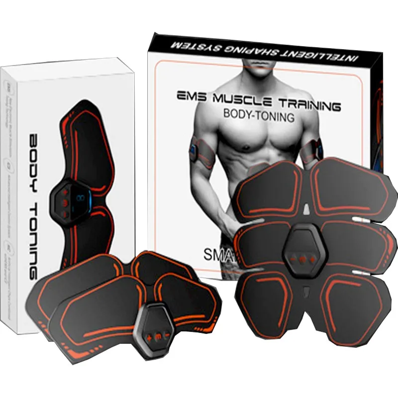 Electric EMS Muscle Stimulator For Abdominal Toning And Body Fitness Unisex  Silicone Trainer With Shaping Groupon Massage Patch And DHL From Jesse1,  $15.99