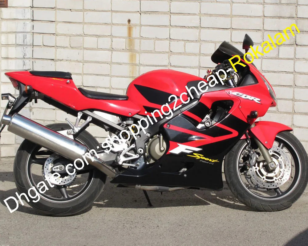 CBR600 F4I Honda CBR 600 600F4i 01 02 03 레드 블랙 오토바이 페어링 세트 2001 2002 2003 (사출 성형)